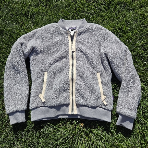Womens MED Patagonia (Patagonia) Los Gatos Bomber Jacket Windproof Fleece Used - Picture 2 of 8
